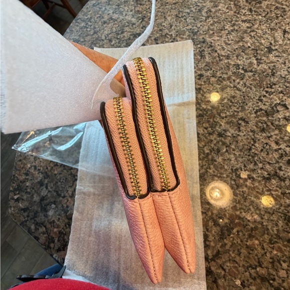 Coach Powder Pink Signature Wristlet - Picture 10 of 16